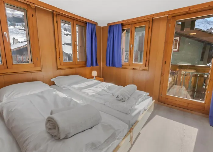 Saastal, - 6 Pers, Vue, Parking Prive アパート ザース・グルント