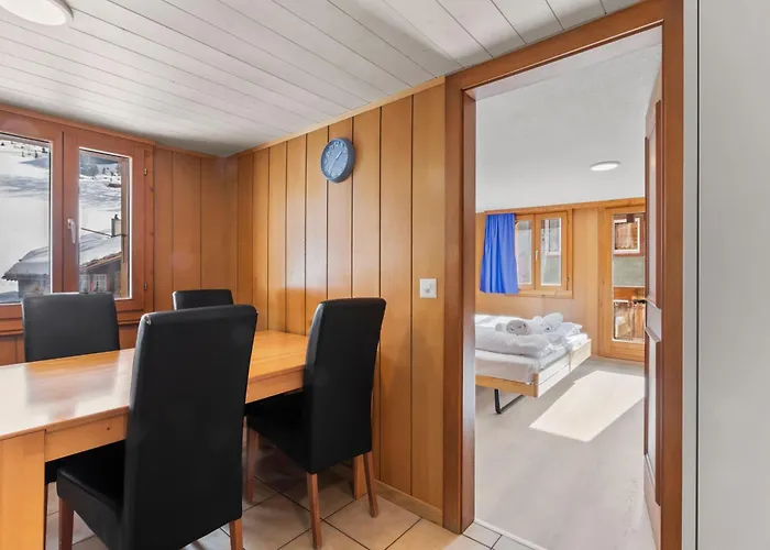 Saastal, - 6 Pers, Vue, Parking Prive アパート ザース・グルント