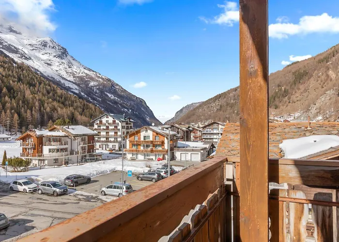 Saastal, - 6 Pers, Vue, Parking Privé Apartamento *